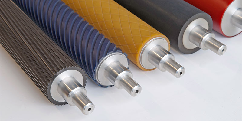 Rubber roller covers tailored for smooth, durable industrial throughput.
